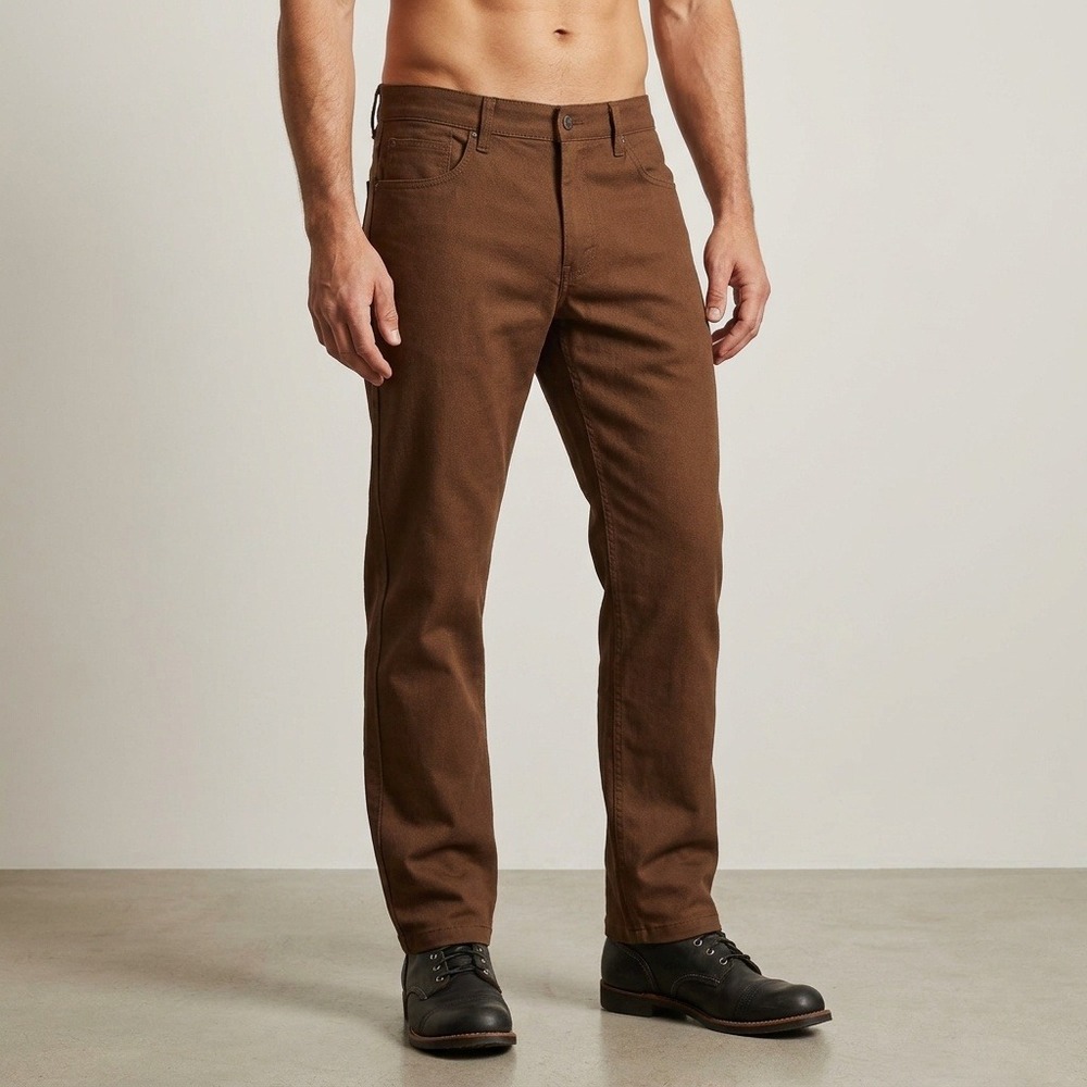 Brixton‎ Regular Fit Sepia Brown Chino Pants Mens 31 Cotton Blend